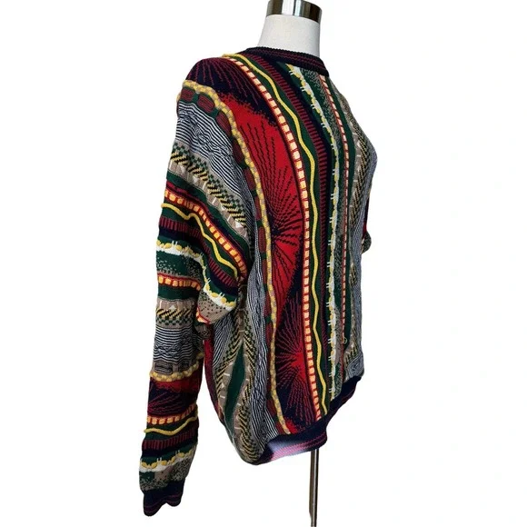 Coogi Mens Sweater -Missing Tag- Cotton Colorful - XL/XXL - Picture 4 of 10